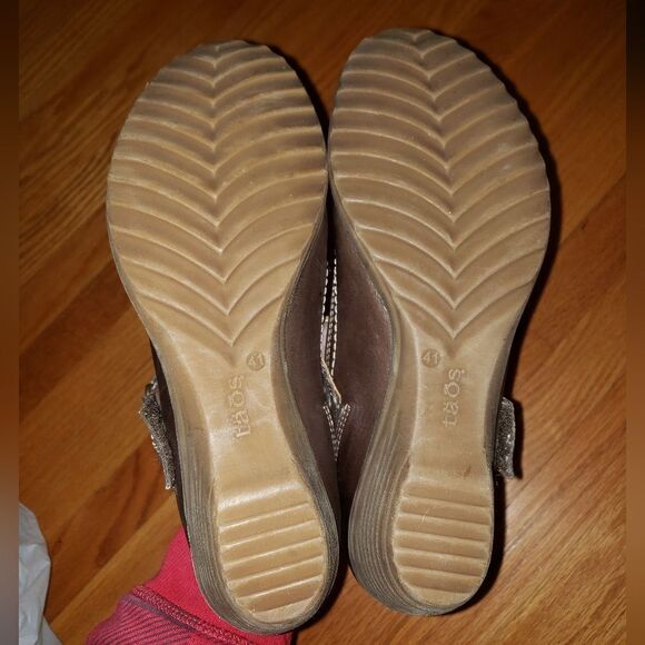 Taos brown leather Maryjane wedges - Picture 6 of 7